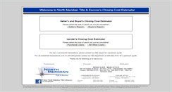 Desktop Screenshot of nmclosingcostestimator.com